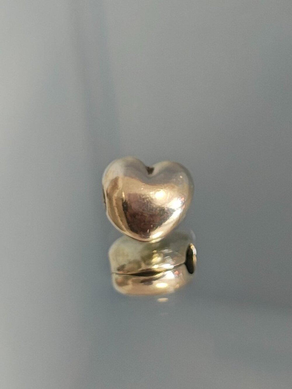 Authentic Retired Pandora Steady Heart Clip 791279 Sterling Silver